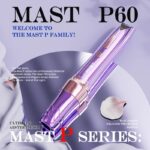 MAST P60 – belaidė PMU mašinėlė su 1 baterija + RCA adapteriu (rožinė) - Image 2
